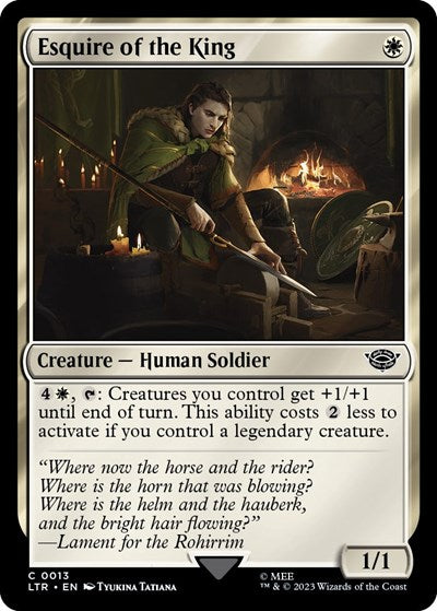 Esquire of the King (Universes Beyond: The Lord of the Rings: Tales of Middle-earth) Light Play