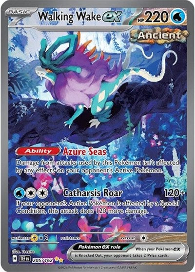 Walking Wake ex - 205 (SV05: Temporal Forces) Light Play Holofoil