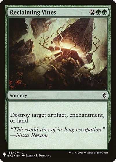 Reclaiming Vines (Mystery Booster) Light Play