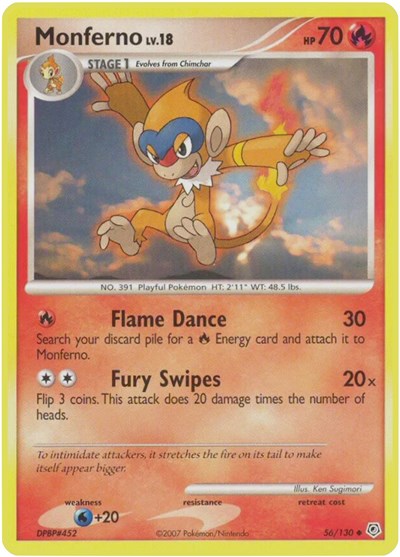 Monferno (Diamond and Pearl) Medium Play