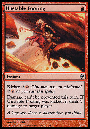 Unstable Footing (Zendikar) Heavy Play