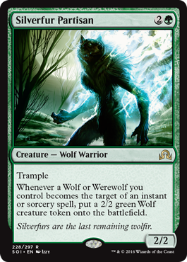 Silverfur Partisan (Shadows Over Innistrad) Medium Play