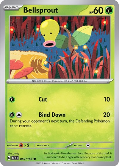 Bellsprout (Scarlet and Violet: 151) Light Play