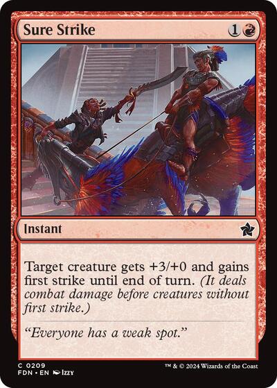 Sure Strike (Foundations) Light Play Foil