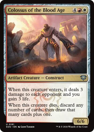 Colossus of the Blood Age (Secrets of Strixhaven) Light Play Foil