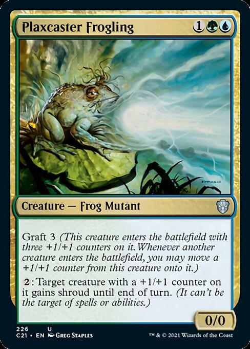 Plaxcaster Frogling (Commander 2021 Strixhaven) Light Play