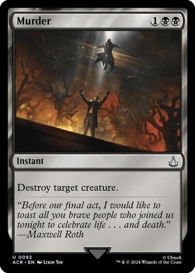 Murder (Universes Beyond: Assassin's Creed) Light Play Foil