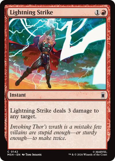 Lightning Strike (Marvel Super Heroes) Light Play