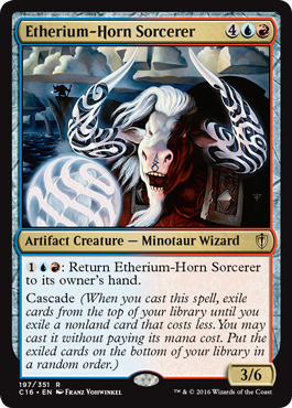 Etherium-Horn Sorcerer (Commander 2016 Edition) Light Play