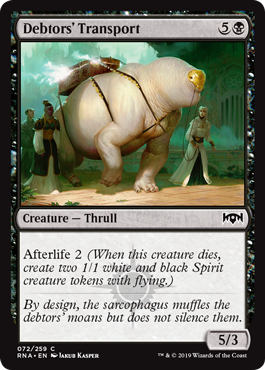 Debtors' Transport (Ravnica Allegiance) Light Play