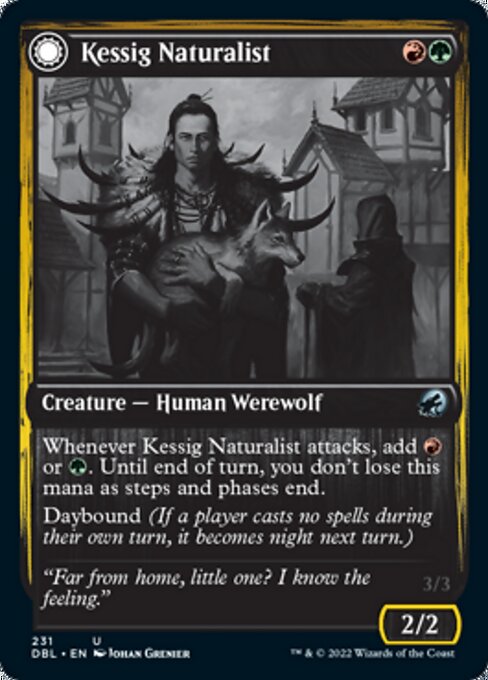 Kessig Naturalist / Lord of the Ulvenwald (Innistrad: Double Feature) Light Play