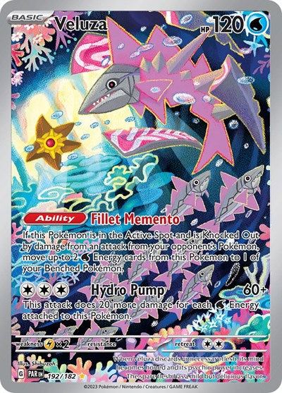 Veluza - 192 (Scarlet and Violet: Paradox Rift) Near Mint Holofoil