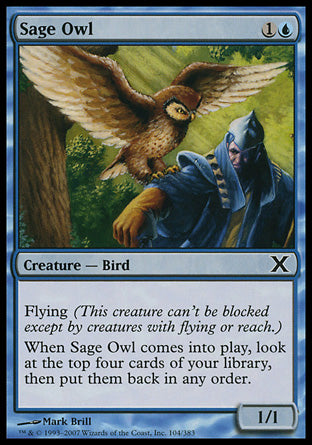Sage Owl (10th Edition) Light Play
