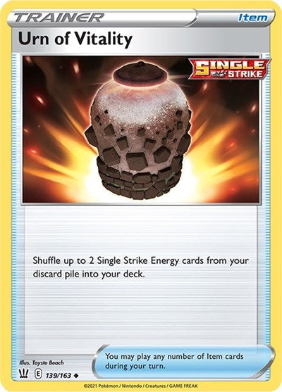 Urn of Vitality (SWSH05: Battle Styles) Light Play Reverse Holofoil