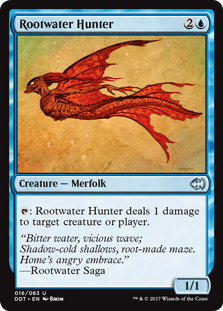 Rootwater Hunter (Duel Decks: Merfolk vs Goblins) Light Play