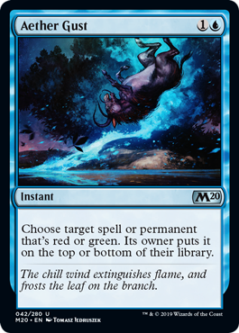 Aether Gust (Magic 2020 Core Set) Light Play Foil