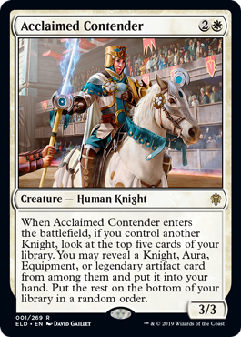 Acclaimed Contender (Throne of Eldraine) Light Play