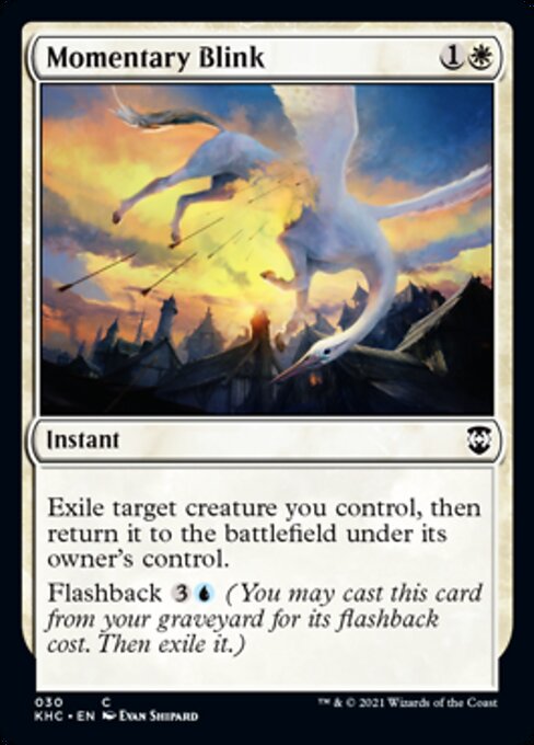 Momentary Blink (Commander 2021 Kaldheim) Light Play