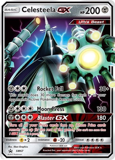 Celesteela GX - SM67 (SM Promos) Light Play Holofoil