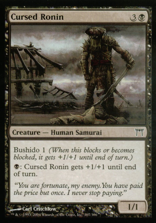Cursed Ronin (Champions of Kamigawa) Light Play