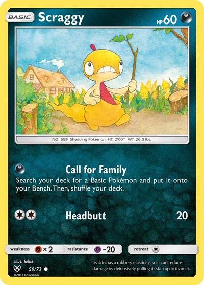 Scraggy (Shining Legends) Heavy Play Reverse Holofoil