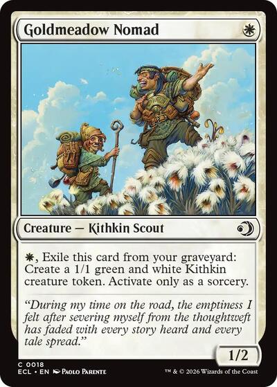 Goldmeadow Nomad (Lorwyn Eclipsed) Light Play Foil