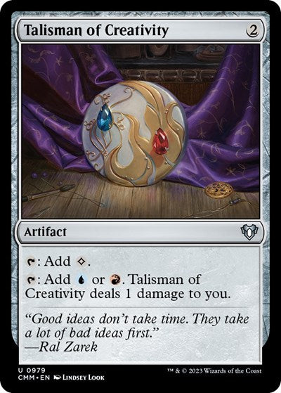 Talisman of Creativity (Commander Masters) Light Play