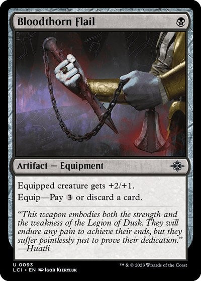 Bloodthorn Flail (The Lost Caverns of Ixalan) Light Play