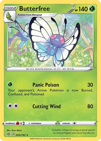 Butterfree (SWSH02: Rebel Clash) Light Play
