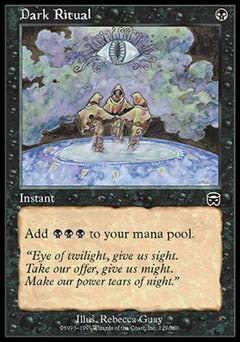 Dark Ritual (Mercadian Masques) Heavy Play