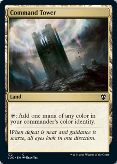 Command Tower (Commander 2021 Crimson Vow) Light Play