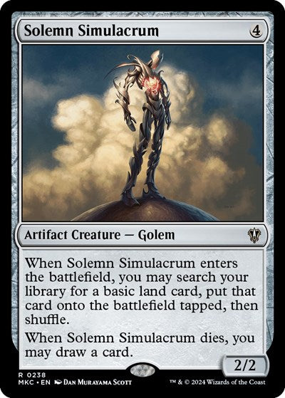 Solemn Simulacrum (Commander: Murders at Karlov Manor) Light Play