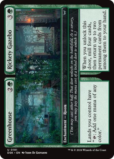 Greenhouse / Rickety Gazebo (Duskmourn: House of Horror) Light Play Foil