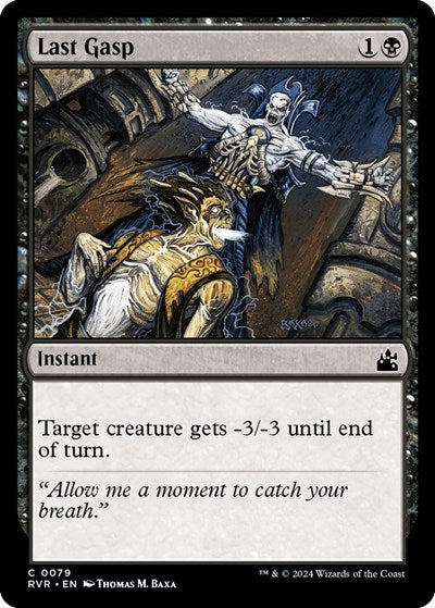 Last Gasp (Ravnica Remastered) Light Play