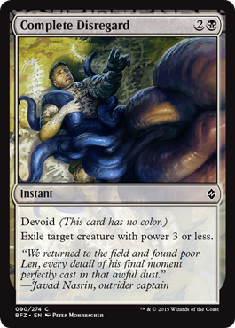 Complete Disregard (Battle for Zendikar) Light Play
