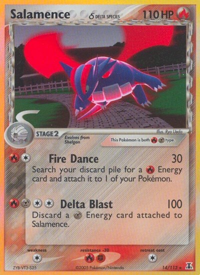 Salamence (Delta Species) (Delta Species) Damaged / Poor Holofoil