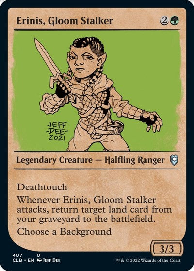 Erinis, Gloom Stalker (Showcase) (Commander Legends: Battle for Baldur's Gate) Light Play
