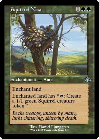 Squirrel Nest (Retro Frame) (Dominaria Remastered) Light Play