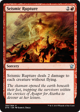 Seismic Rupture (Dragons of Tarkir) Medium Play