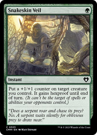 Snakeskin Veil (Commander Masters) Light Play