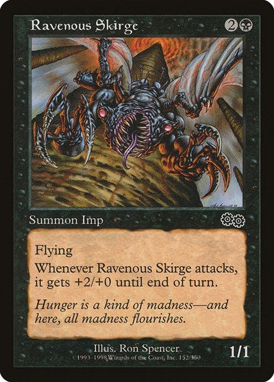 Ravenous Skirge (Urza's Saga) Heavy Play