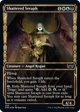 Shattered Seraph (Gilded Foil) (Streets of New Capenna) Light Play Foil
