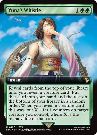 Yuna's Whistle (Extended Art) (Commander: FINAL FANTASY) Light Play Foil