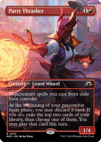 Party Thrasher (Borderless) (Modern Horizons 3) Light Play