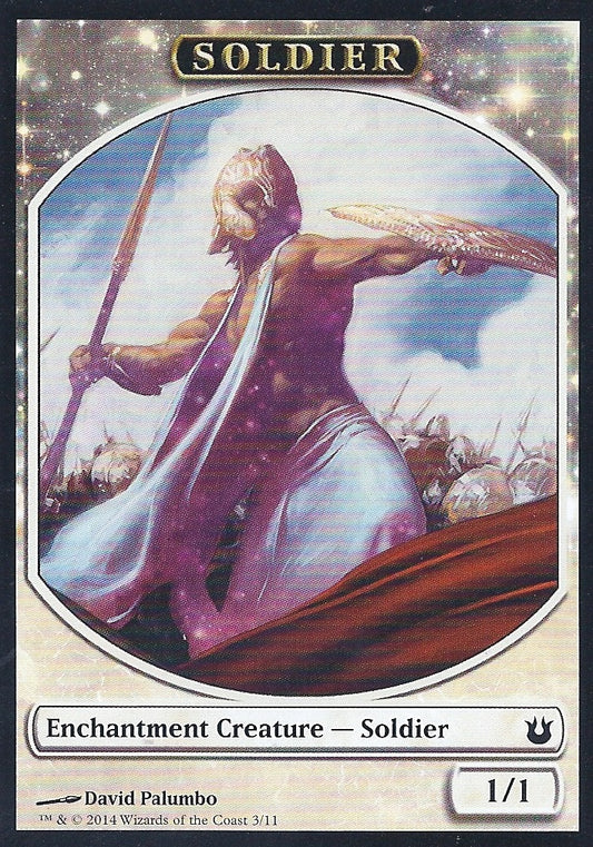 Soldier Token (Born of the Gods) Light Play