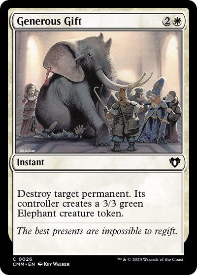 Generous Gift (Commander Masters) Light Play