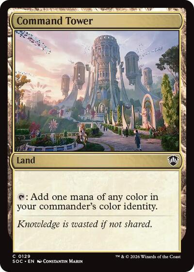 Command Tower (Commander: Secrets of Strixhaven) Light Play