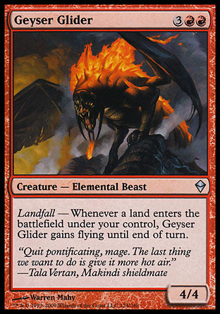 Geyser Glider (Zendikar) Medium Play