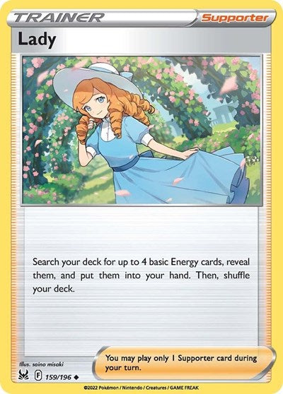 Lady (SWSH11: Lost Origin) Light Play Reverse Holofoil