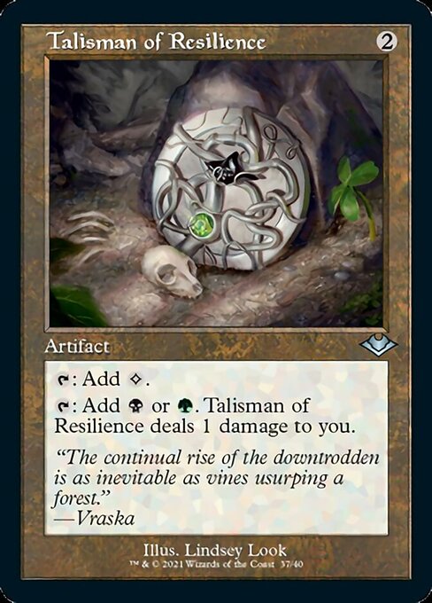 Talisman of Resilience (Modern Horizons 1 Retro Frames) Light Play Foil